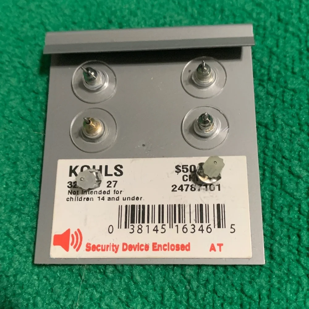 Primrose Sterling Silver Cubic Zirconia Earrings - Silver - Picture 3 of 4